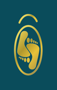 Logo et dos des cartes de visite d'ô les pieds